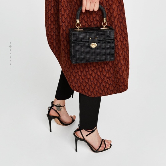 Zara Handbags - Zara Woman Rattan Box bag